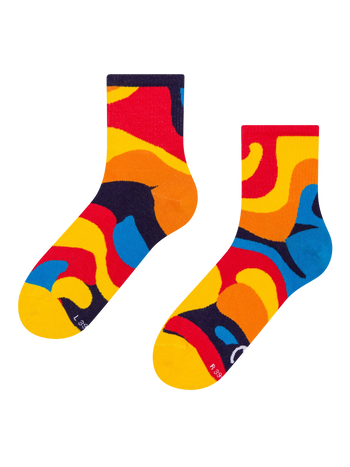 Lustige Crewsocken Lava