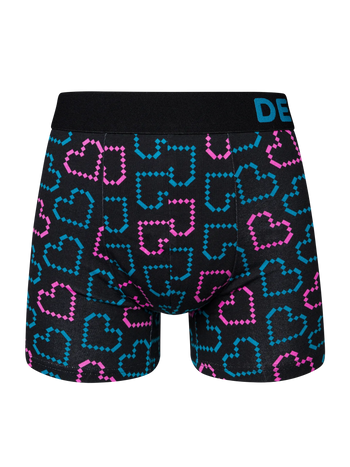 Lustige Boxershorts für Männer Pixelherzen