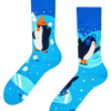 Warme Socken Eislaufende Pinguine