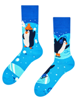 Warme Socken Eislaufende Pinguine