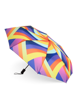 Lustiger Regenschirm Regenbogenfarben