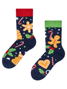 Warme Kindersocken Lebkuchen & Süßigkeiten