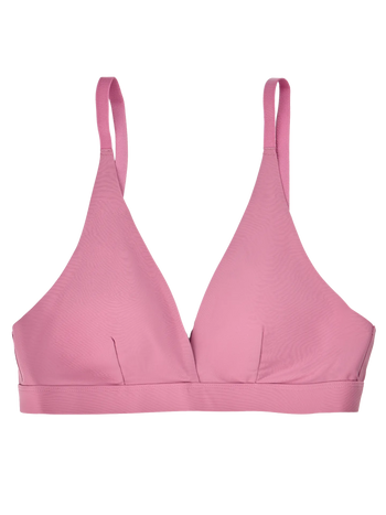 Alte Rose Bralette in Triangelform