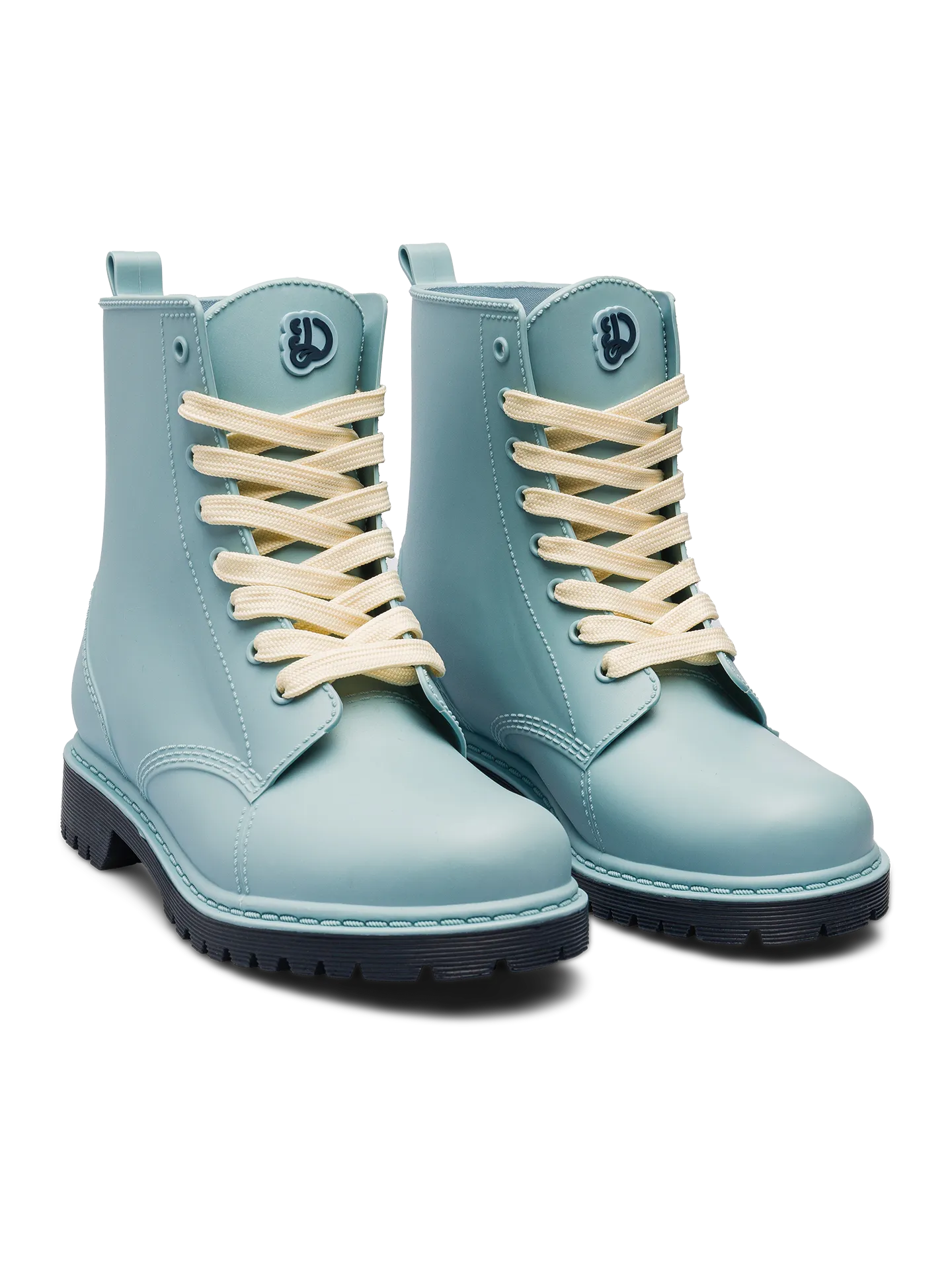 Stahlblaue Regenstiefel für Frauen