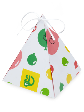 Pyramiden-Geschenkbox Party-Ballons