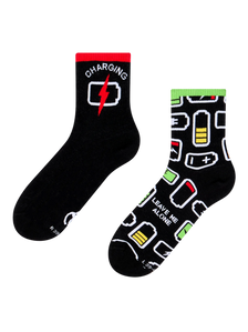 Lustige Crewsocken Soziales Aufladen