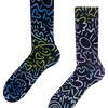 Gerippte Socken Städtische Kritzeleien