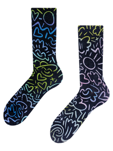 Gerippte Socken Städtische Kritzeleien