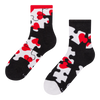 Lustige Crewsocken Herz-Puzzle