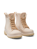 Lustige mandelfarbene Regenstiefel für Kinder