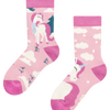 Lustige warme Socken für Kinder Einhorn mit Schal