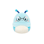 Squishmallows Cordelia der blaue Bücherwurm mit Blumen auf der Brille, 20 cm