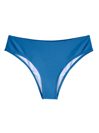 Hellblaue Bikinihöschen mit mittlerer Taille