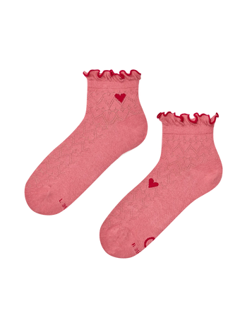 Cutecore-Socken Rote Herzen