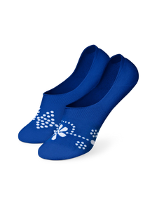 Lustige No-Show-Socken Blaudruck