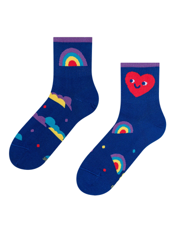 Lustige Crewsocken Pride-Herz