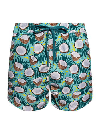 Lustige Badeshorts für Männer Kokosnuss