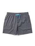 Lustige Badeshorts für Männer Graue Geometrie
