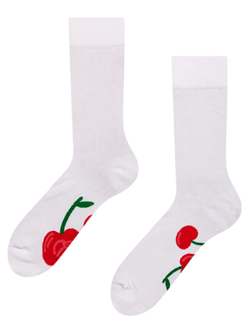 Lustige Socken Rote Kirschen