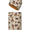 Lustiges Set für Kinder mit leichter Beanie und Halswärmer Hungriger Bär