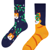 Lustige Socken Weihnachtskatze