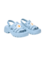 Puderblaue Eva Fisherman Sandalen für Damen