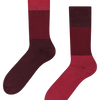 Warme Socken Kastanienbraun Dreifarbig