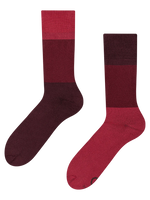 Warme Socken Kastanienbraun Dreifarbig