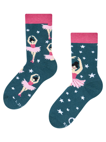 Lustige Kindersocken Ballerina