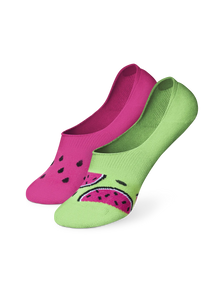 Lustige No-Show-Socken Saftige Wassermelone