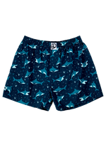 Lustige Shorts für Männer Blauer Hai