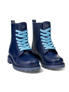 Tiefblaue Regenstiefel für Frauen