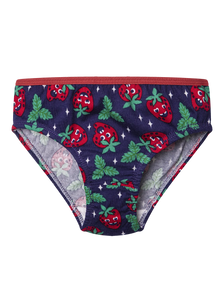 Lustige Höschen für Mädchen Glückliche Erdbeeren