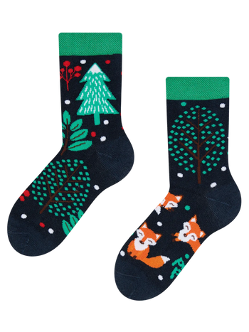Lustige Kindersocken Rotfuchs