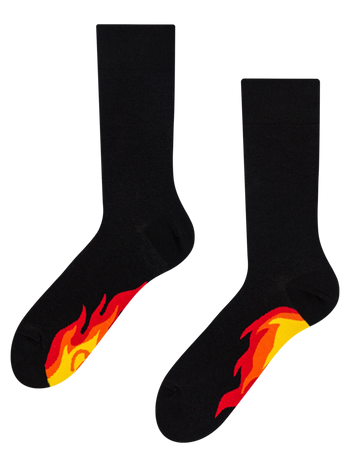 Lustige Socken Feuer