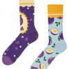 Lustige Socken Pflaumenkonfitüre