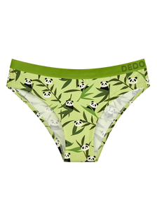 Lustige Modal-Damenhöschen Pandas und Bambus