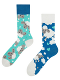 Lustige Socken - Schafe und Wolken