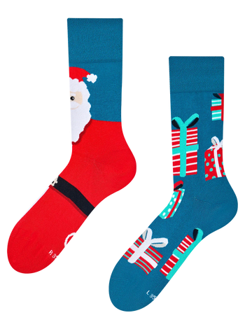 Lustige Socken Weihnachtsmann & Geschenke