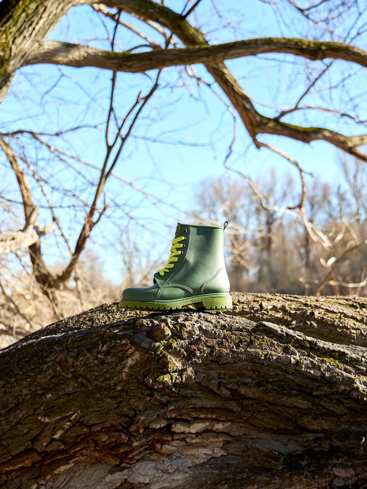 Zederngrüne Regenstiefel für Frauen