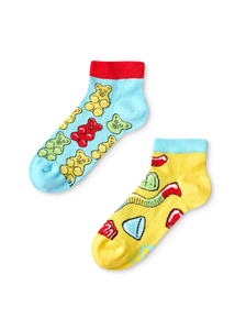 Lustige Knöchelsocken für Kinder Gummibären