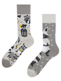 Lustige Socken Waschbär
