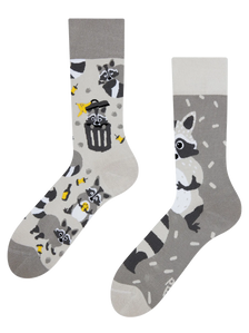 Lustige Socken Waschbär