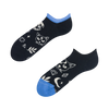 Lustige Sneakersocken Katze und Mond