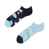 Lustige Sneakersocken Papierflugzeuge und Wolken