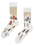 Lustige warme Socken Schneeland