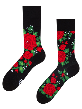 Lustige Socken Rosen