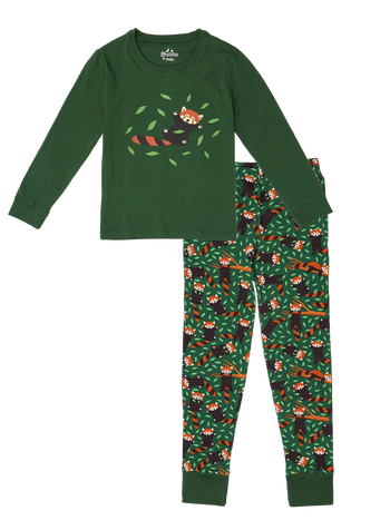 Lustiger Pyjama für Kinder Roter Panda