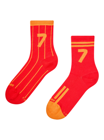 Gerippte Mid-Calf-Socken Spanische Fußballlegende