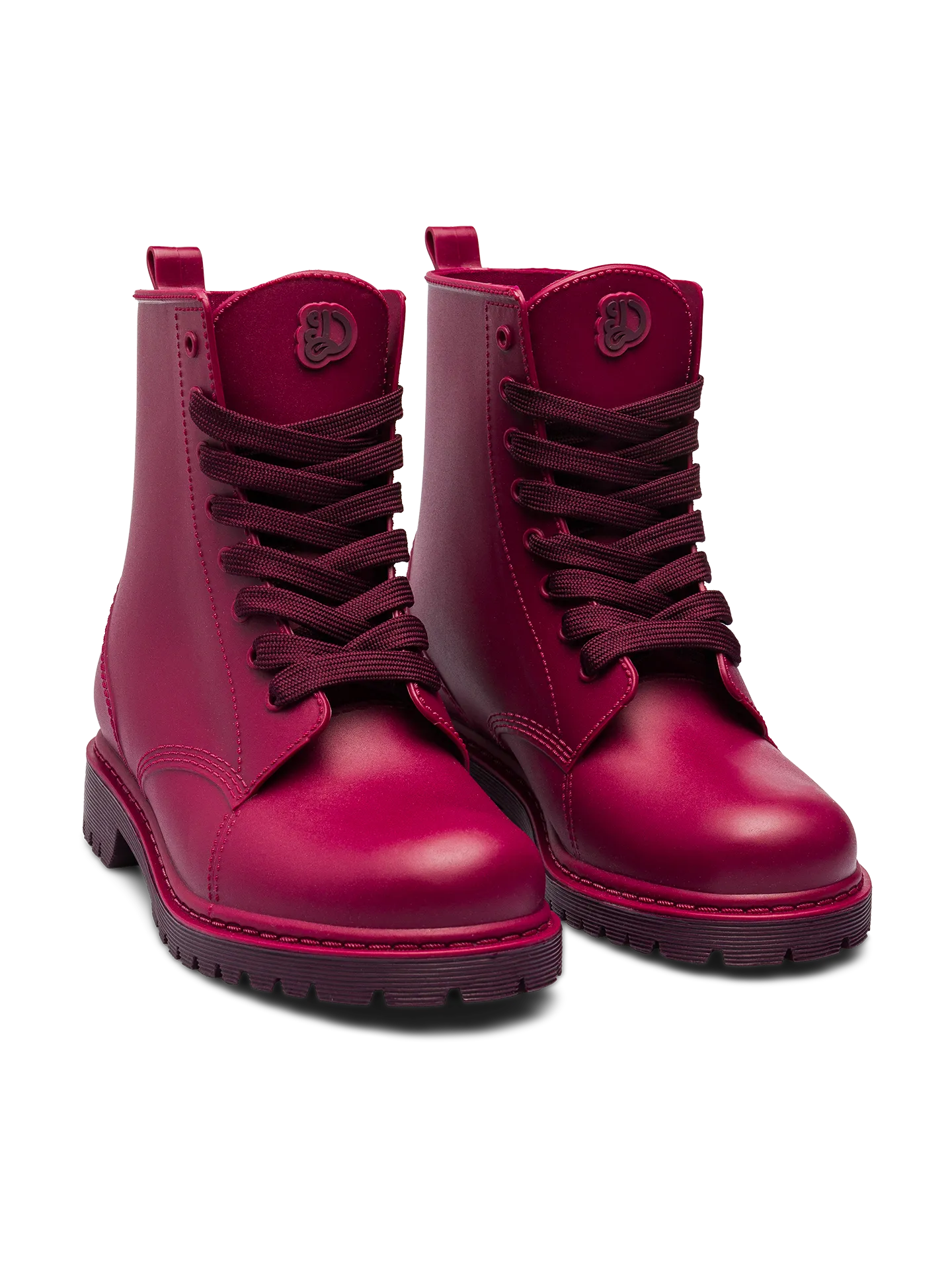 Burgunderrote Regenstiefel für Frauen